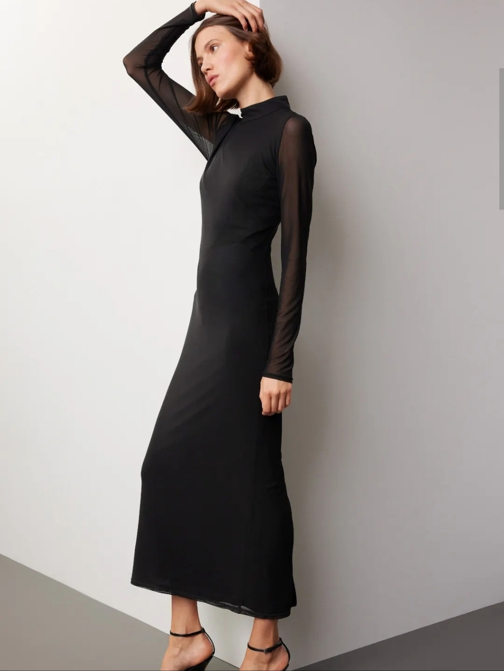 Saunders Mesh Midi Dress Size 2 MSRP $380